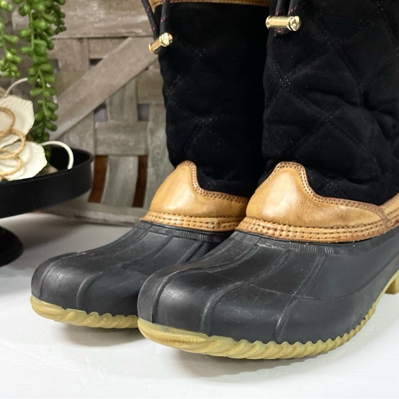 Tommy Hilfiger Ricky Contrast Trim Black Duck Boots - Picture 4 of 10